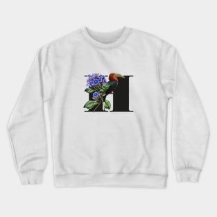 Botanical Alphabet H Crewneck Sweatshirt